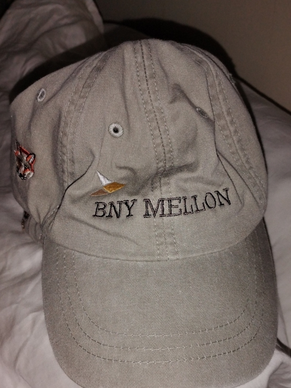 Bny Mellon Beige Baseball Cap